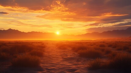 Fototapeta premium Desert sunset 