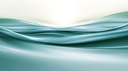 Gentle waves create a calming effect in soft teal colors under bright, diffused light