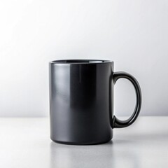 Black mug mockup