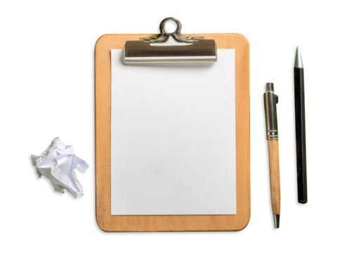 Using a clipboard for organizing and managing information, featuring elements like a clipboard, paper sheets, and writing tools, symbolizing organization, note taking, and task management.