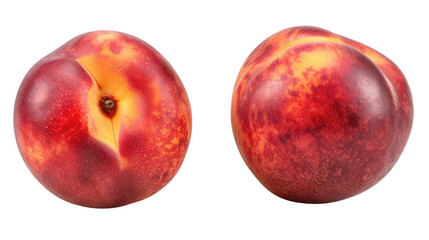 Nectarine Fruit Isolated on Transparent PNG, 8K Quality

