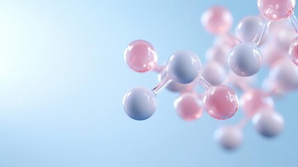 Molecular structure of synthetic polymer chains, chemical substance, detailed synthetic material analysis