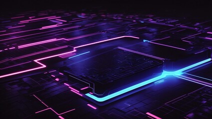 Obraz premium a picture of a digital circuit board 