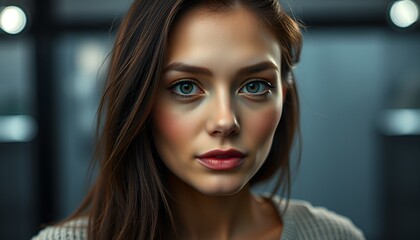 Isolated Portrait of a Confident Businesswoman with a Radiant Smile on Transparent Background