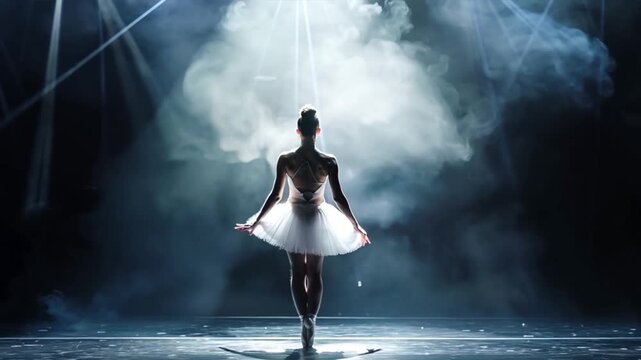 Dynamic Ballet Silhouette: Exploring Artistic Expression and Elegance on Stage