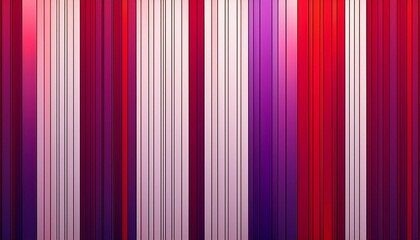 Fototapeta premium Red and white vertical stripes with diagonal purple and pink accents.