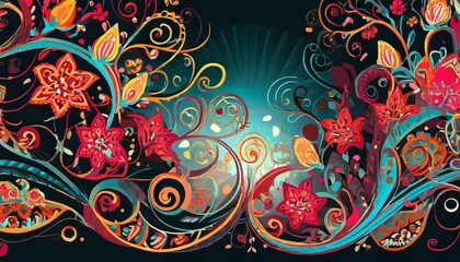 abstract floral background
