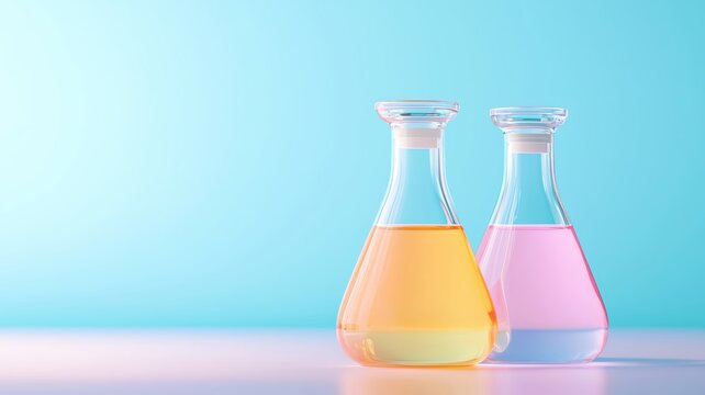 Flask with a synthetic detergent solution, chemical substance, formulation of synthetic cleaning agents