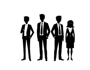 Isolated Icon of a Woman in Business Attire on Transparent Background