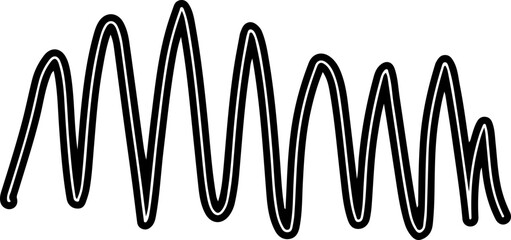 scirbble doodle vector silhouette