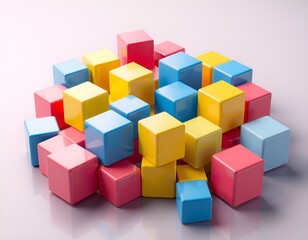Fototapeta premium A Vibrant Geometric Illustration