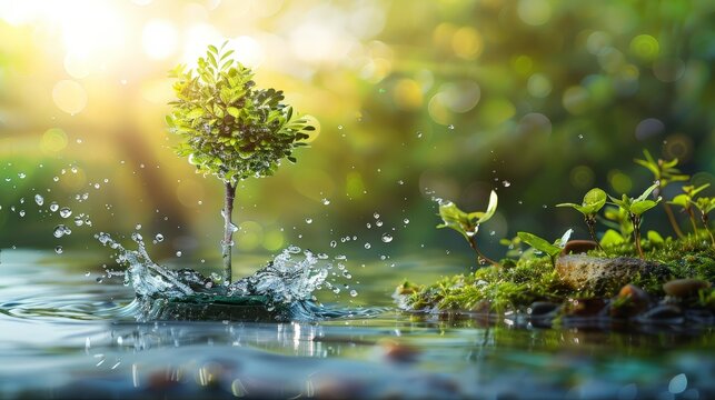 Explore the importance of water in sustaining life on Earth. How do various ecosystems depend on water for survival, growth, and reproduction
