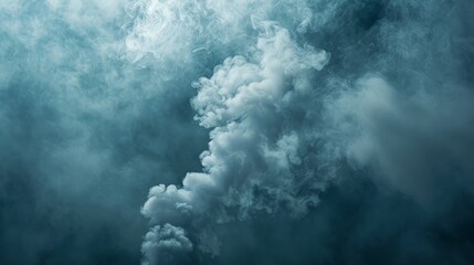 Naklejka premium Explore the influence of smoke on atmospheric science. How does smoke affect atmospheric chemistry, radiation, and climate models