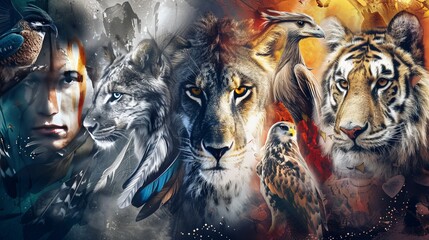 Explore the role of animals in cultural traditions and folklore. How are animals represented in myths, symbols, and stories across different cultures