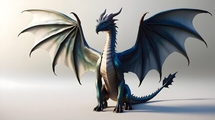 Fototapeta premium dragon in high-detail 3d realism and fantasy blend