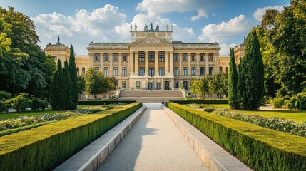 Obraz premium Majestic view of the National Museum with its imposing and well-maintained surroundings