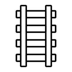 railway, rail road train track icon