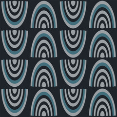 Seamless pattern with abstract shapes.