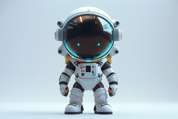 3D illustration of an astronaut.
