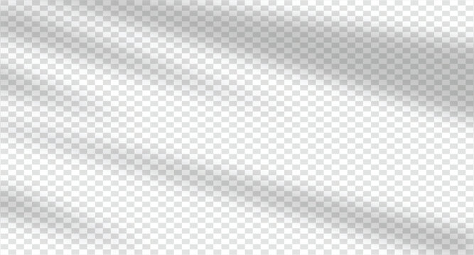 Shadow overlay effect natural shadows isolated on transparent background vector illustration