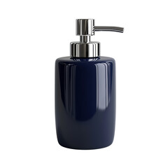 Obraz premium A blue bottle with a silver cap