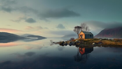 AI generator image of view, scenery, landscape, beautiful nature