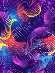 Abstract creative universal pop art neon color artistic flash motion background. Vector overlay geometric shape retro vintage seamless animation