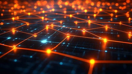 Abstract Network Connections Technology Background