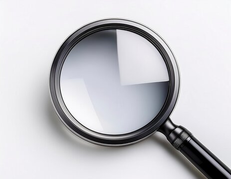 magnifying glass isolated on white background. Generated image