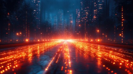 Fototapeta premium Digital Economy Surge