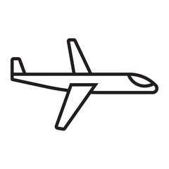 Airplane line icon.