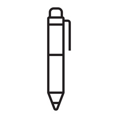 Pen line icon.