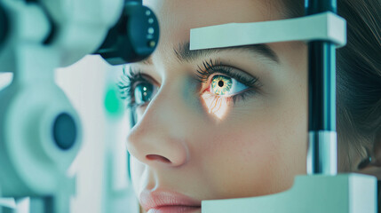 Laser sight correction. Eye vision concept.

