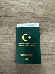 Green passport, ID card issued by the Turkish government