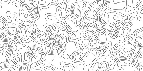 Contour map background. Stylized topographic contour map. Geography scheme and terrain. Topography grid map. Abstract lines or wavy backdrop background. Geographic line mountain relief.