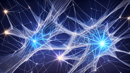 Sparkling Electric Web background 3d wallpaper