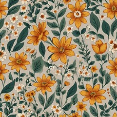 Flower fabric texture AOP Design. Flower Pattern design. Floral pattern. Floral seamless&nbsp;pattern.