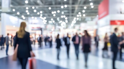 International Business Exhibition, Blurred photo concept