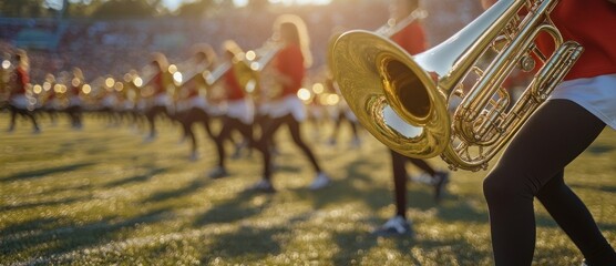 A High School Marching Band Performance