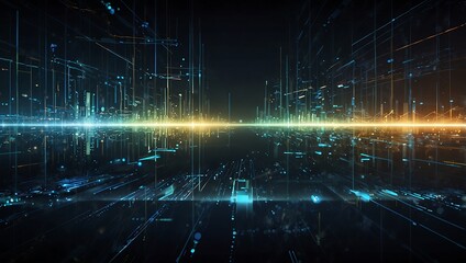 Fototapeta premium A futuristic, high-tech design showcasing Big Data technology.
