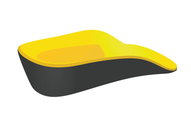 Foot high heel insole. vector illustration