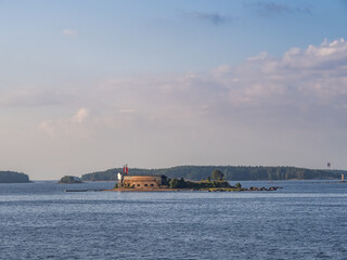 The industrial view sailing into Kotka Finland