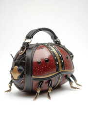 a designer handbag based on a ladybug shape. generative ai