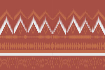 Ikat Brown and white seamless pattern