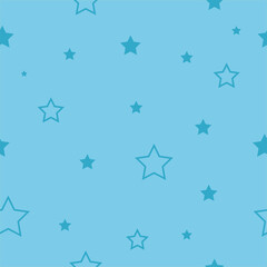 Stars seamless pattern, endless texture background