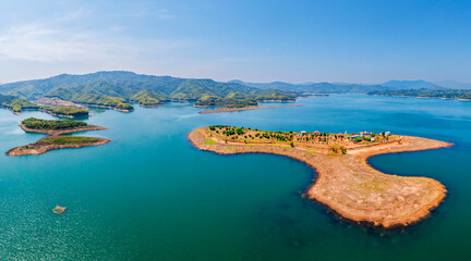 Ta Dung Lake is clear blue