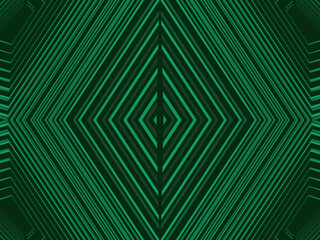 Futuristic green lines abstract background. Geometric green lines form abstract vector background. Green modern background.	