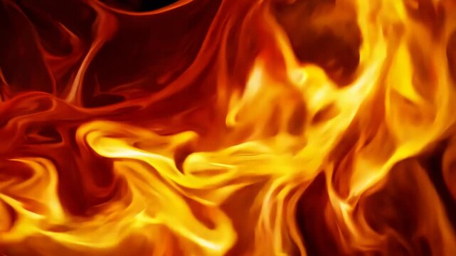 Fiery Abstract Waves