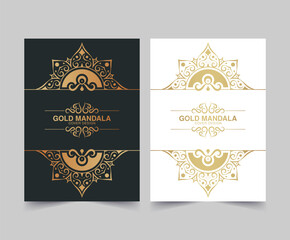 luxury cover background with mandala texture