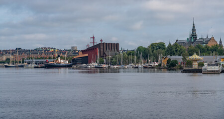 Naklejka premium Views around the hostoric centre of Stockholm Sweden